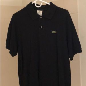 Lacoste black Polo in size large